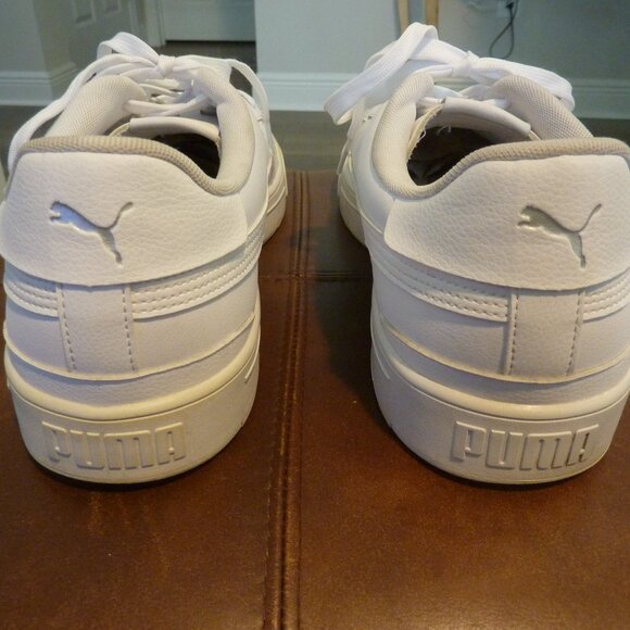 Puma White Low Top Men's US 13, Excellent Pre-Owned Condition - Picture 5 of 11
